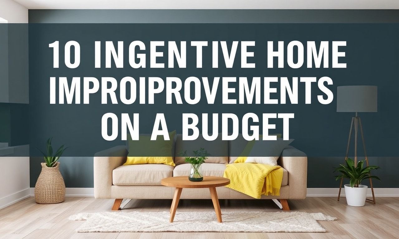 10 Clever Home Upgrades on a Shoestring Budget